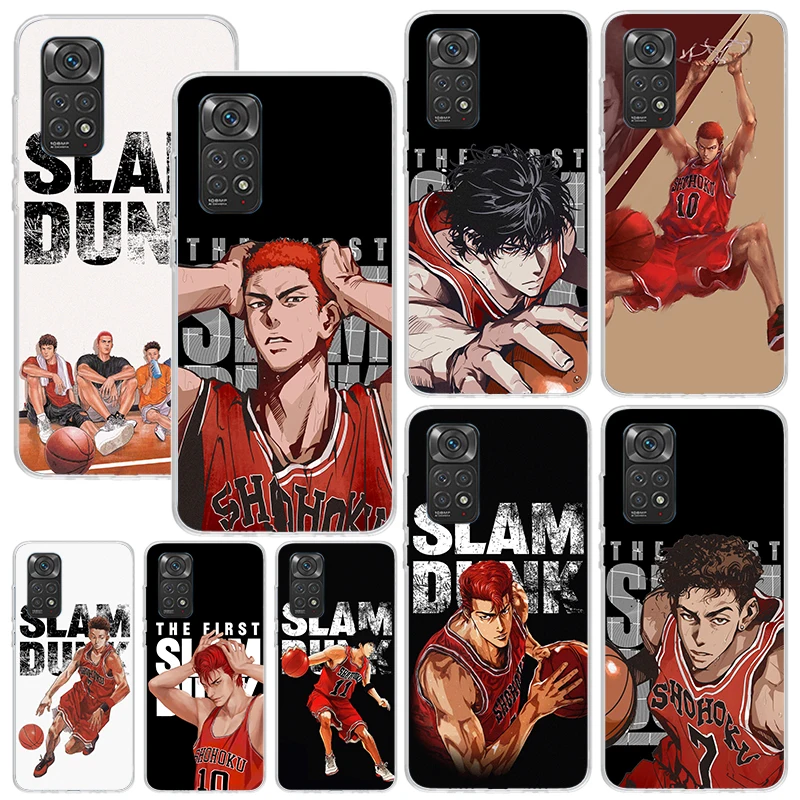 Slam-Dunk Sakuragi Hanamichi Phone Case For Xiaomi Redmi Note 13 12S 11S 10S 12 11E 10 Pro Plus 11T 9S 9 8T 8 7 Art Fundas Back