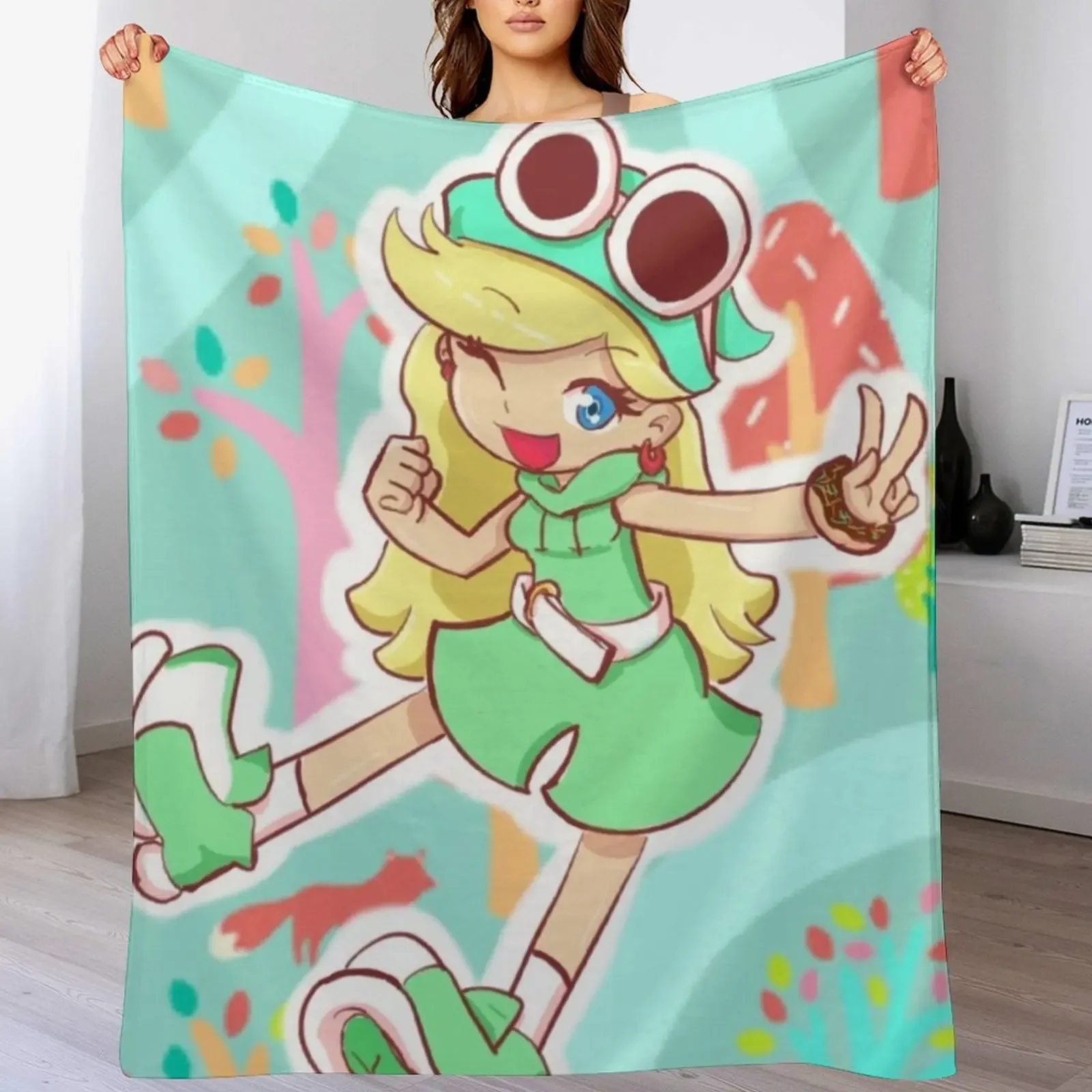 Leni loud Throw Blanket manga blankets and throws Thermals For Travel Luxury Brand Blankets