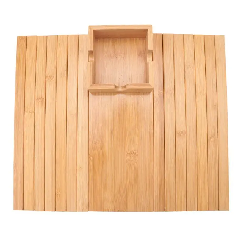 LLCS-Sofa Armrest Tray Couch Cup Holder,Bamboo Tray With Cup Holder,Bamboo Couch Cup Holder Tray Foldable Bamboo Tray With Cup H