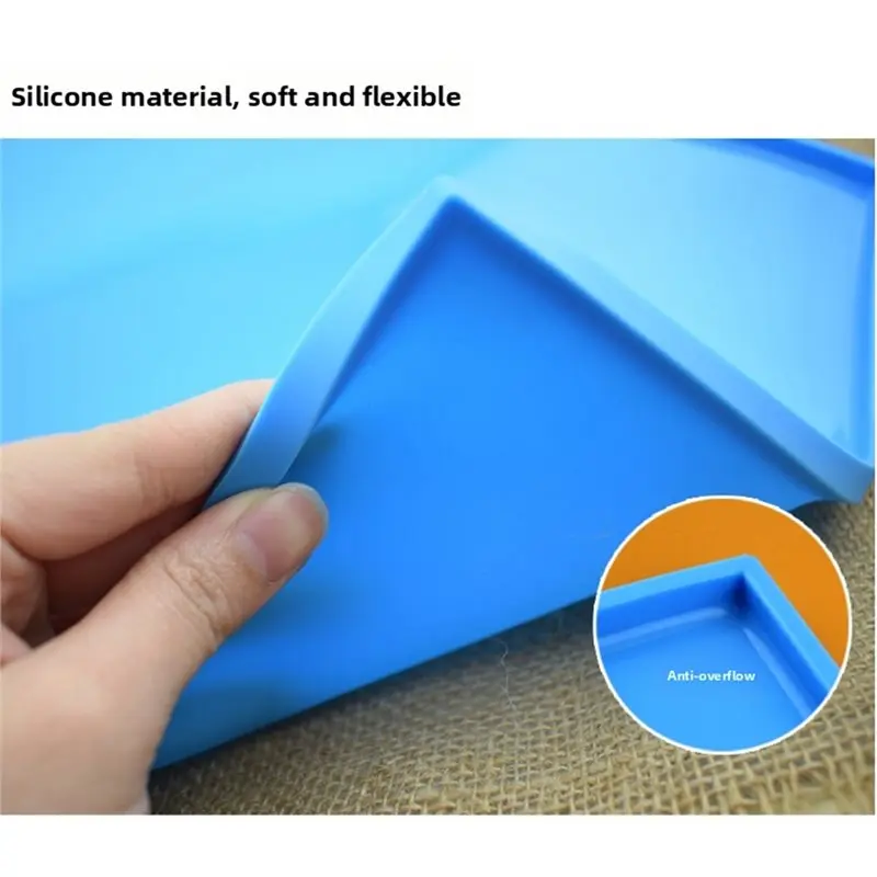 AB46-Silicone Baking Mat Cake Roll Pad Macaron Roll Oven Mat Bakeware Baking-Tools Kitchen Accessories Random Colour