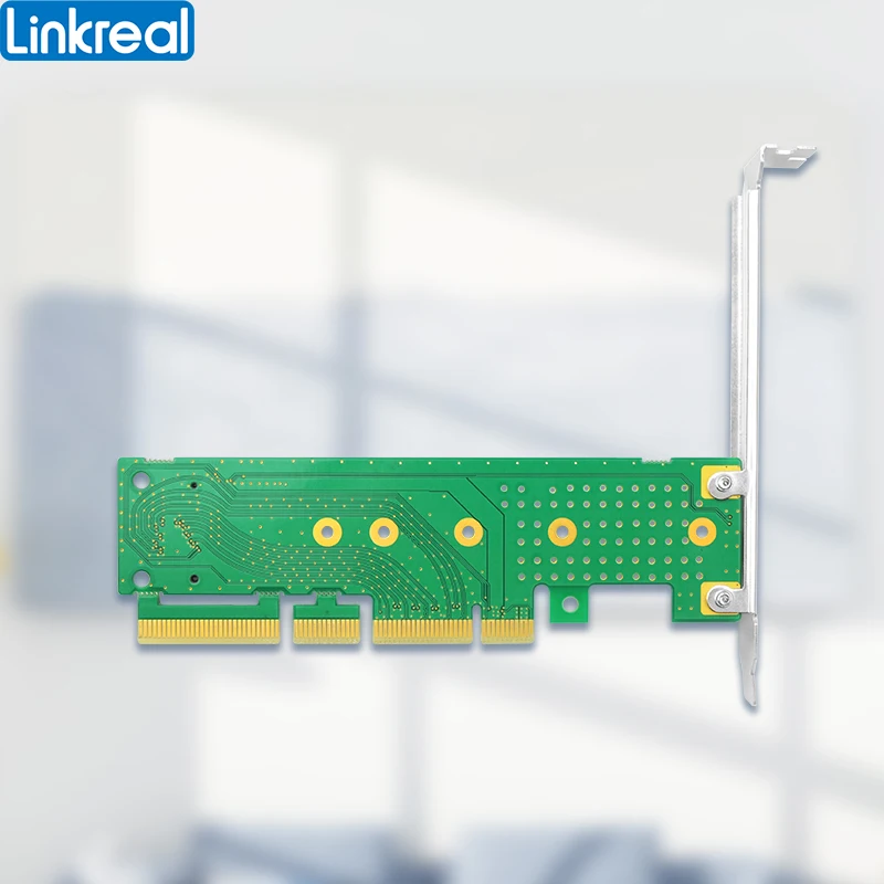 Linkreal M.2 NVMe NGFF M Key to PCIe x4 Adapter support M.2 in Size 2230, 2242, 2260, 2280 and 22110mm-LRNV9511-G2