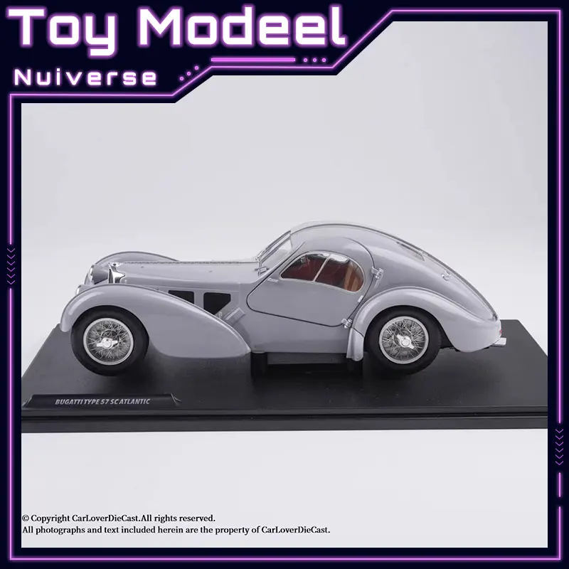 

Solido 1/18 Bugatti Atlantic Type 57 SC 1937 Diecast Vehicle Model with Two Open Doors Limited Edition Cars Boy Birthday Gifts