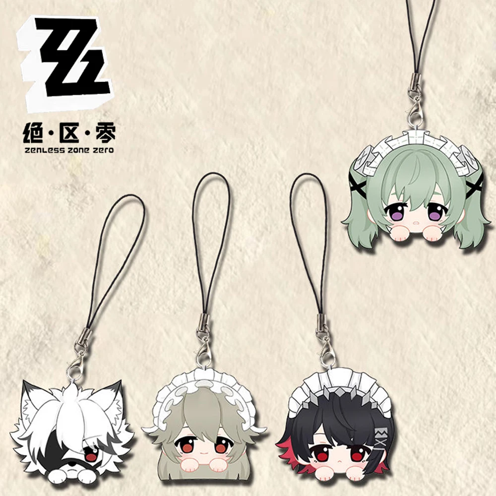 Gioco Zenless Zone Zero Ellen Joe Von Lycaon Corin Wickes Portachiavi Cosplay Corda Portachiavi Figura Ciondolo Catena del telefono Accessori