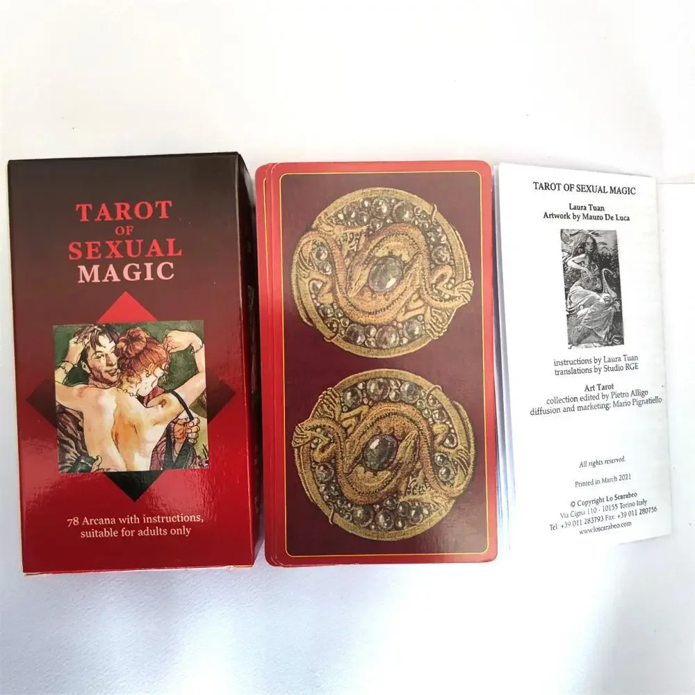 12*7cm Big Size Tarot of Sexual Magic Taort cards deck board games High quality Party Divination Game With paper manual