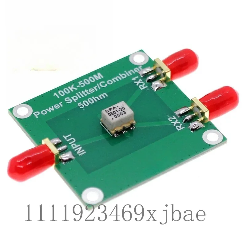 100KHz-500MHz Passive 2-Way RF Power Divider 50 Ohm Impedance Signal Splitter Combiner Module