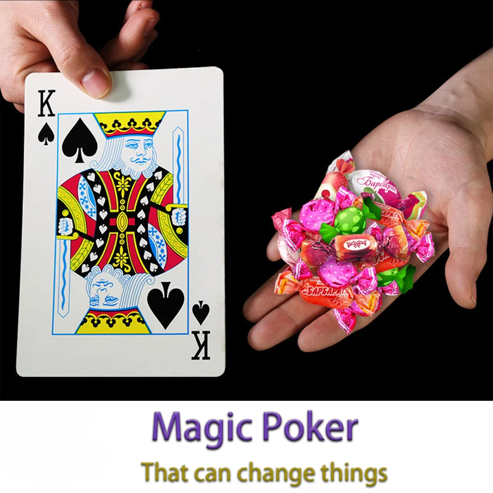 Magic Tricks Funny Magic Toys Children Easy to do amazing toys Changing poker Magic props Party props