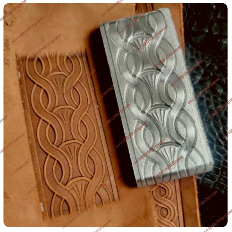 

3D Vintage Design Rolled Vine Branch Pattern Belt Emboss Stamps Metal Pressing Mold Leather Craft Carving Hydraulic Pressure