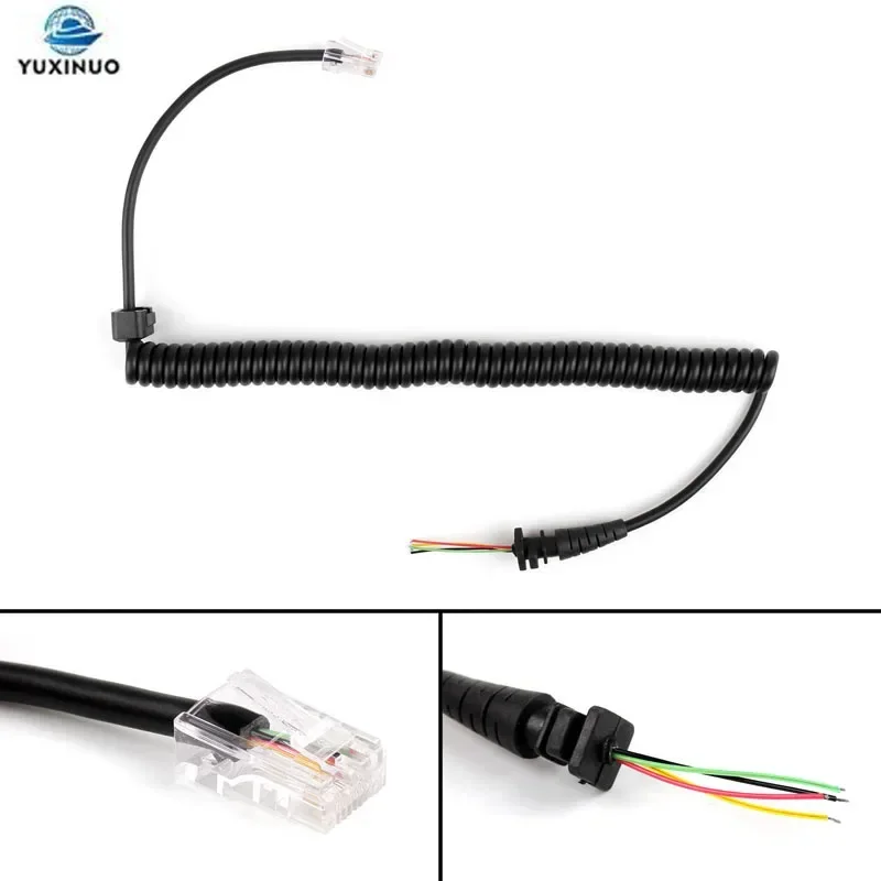 DIY Replacement HMN3596A Speaker PTT Mic Microphone Cable for Motorola GM300 GM338 GM3188 GM3688 CDM750 LCS2000 Car Mobile Radio