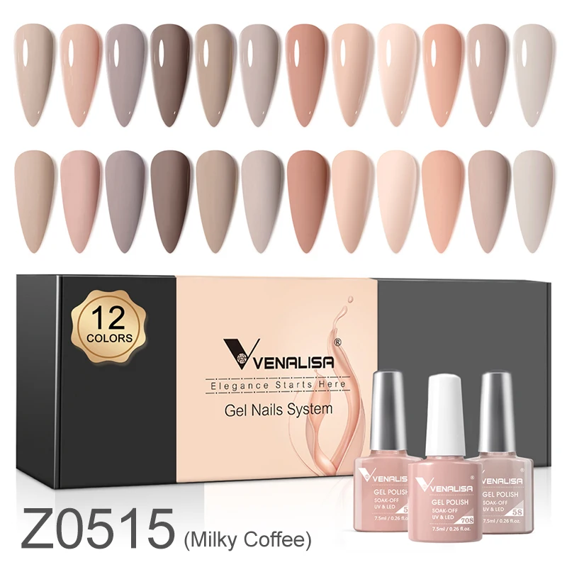Гель-лак Venalisa Milky White Jelly Color - 10 мл — фото товара