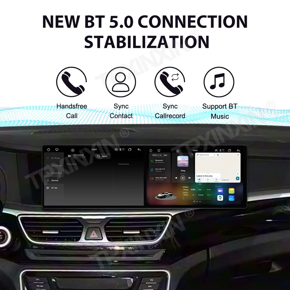 10.1 بوصة راديو السيارة بشاشة مزدوجة لجيلي Borui 2015 2016 مشغل فيديو الوسائط المتعددة ستيريو السيارات لتحديد المواقع والملاحة Carplay قطع غيار السيارات