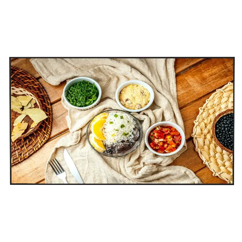 Wall Mounted 32 Inch 2K IPS Panel 2500 Nits High Brightness Android Digital Signage Advertising Display for Coffee Shop