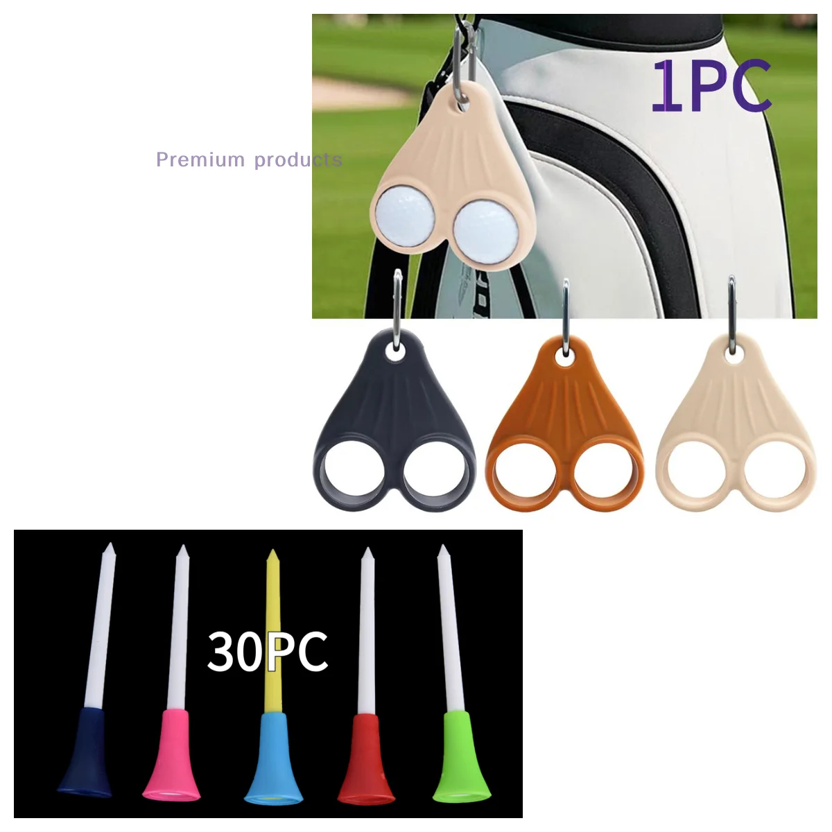 

1/30PC Protective Case Golf Ball Sac Holder Sports Portable Golf Ball Storage Bag Great Golf Accessories Funny Golf Ball Holder