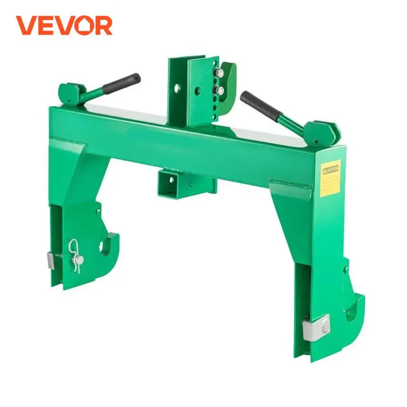 VEVOR 3-Point Quick Hitch 3000 LBS Lifting Capacity Tractor Quick Hitch 5 Level Adjustable Bolt Adapt to Category 1/2 Tractors