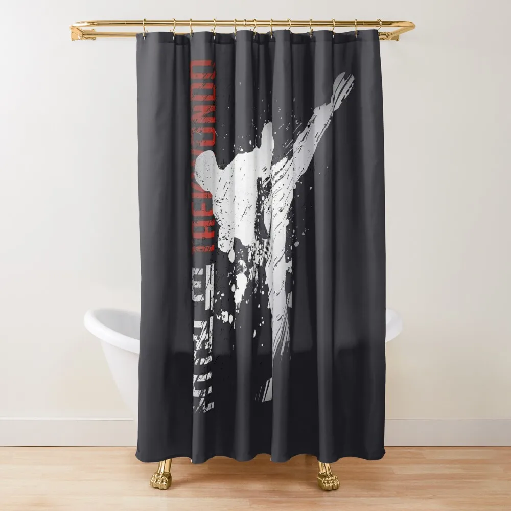 

Taekwondo Shower Curtain Shower Bath Window Anime Bathroom Shower For Bathrooms Curtain