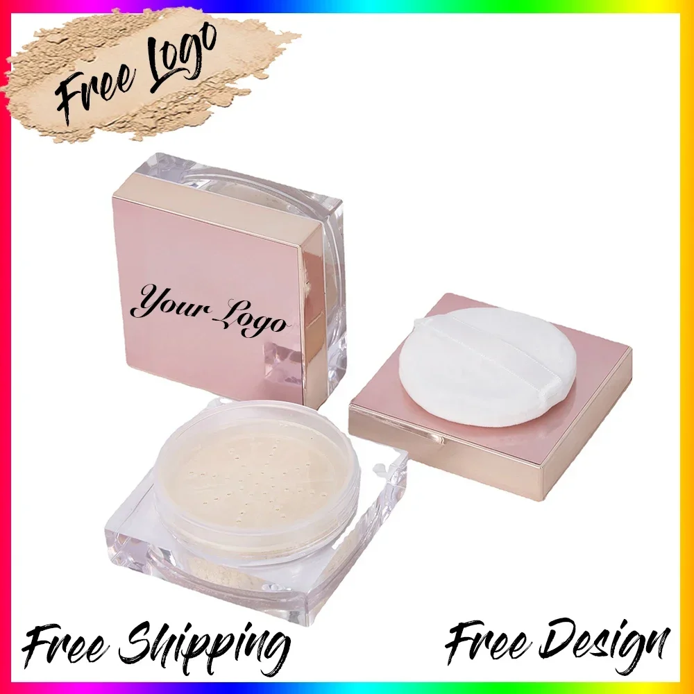 Vegan Matte Makeup Setting Powder Private Label Natural Oil Control Long-lasting Light Concealer Loose Powder Custom Logo