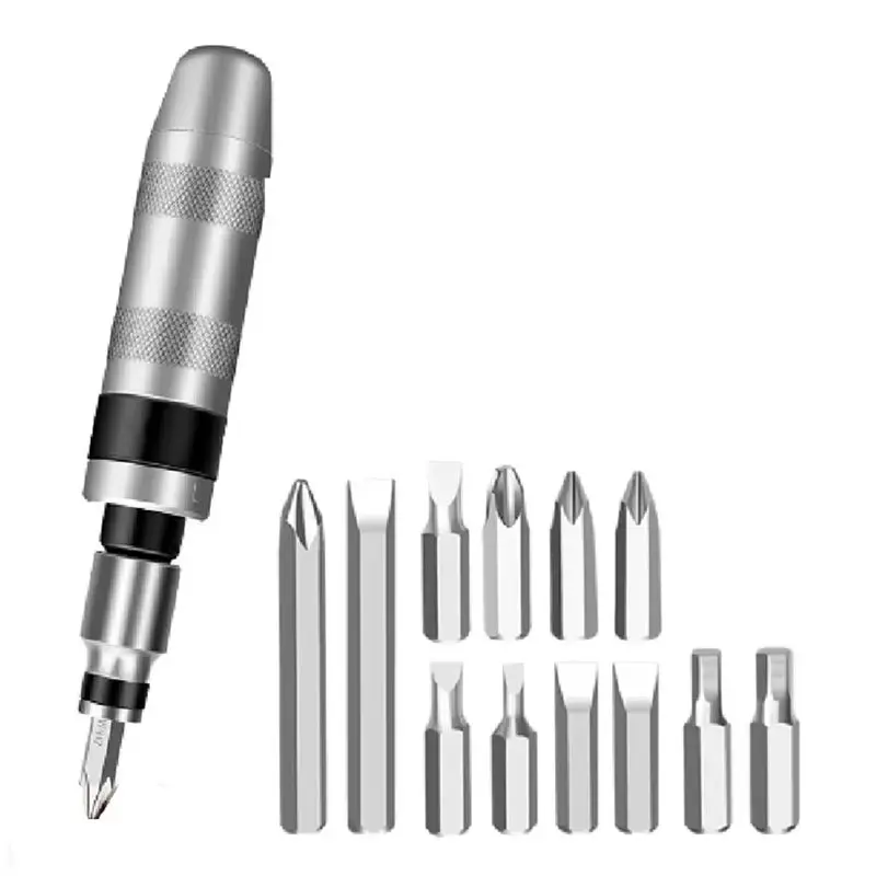 B62B-Impact Screwdriver Kit 13PCS Cordless Manual Nut Strike DIY Household Tools Driver