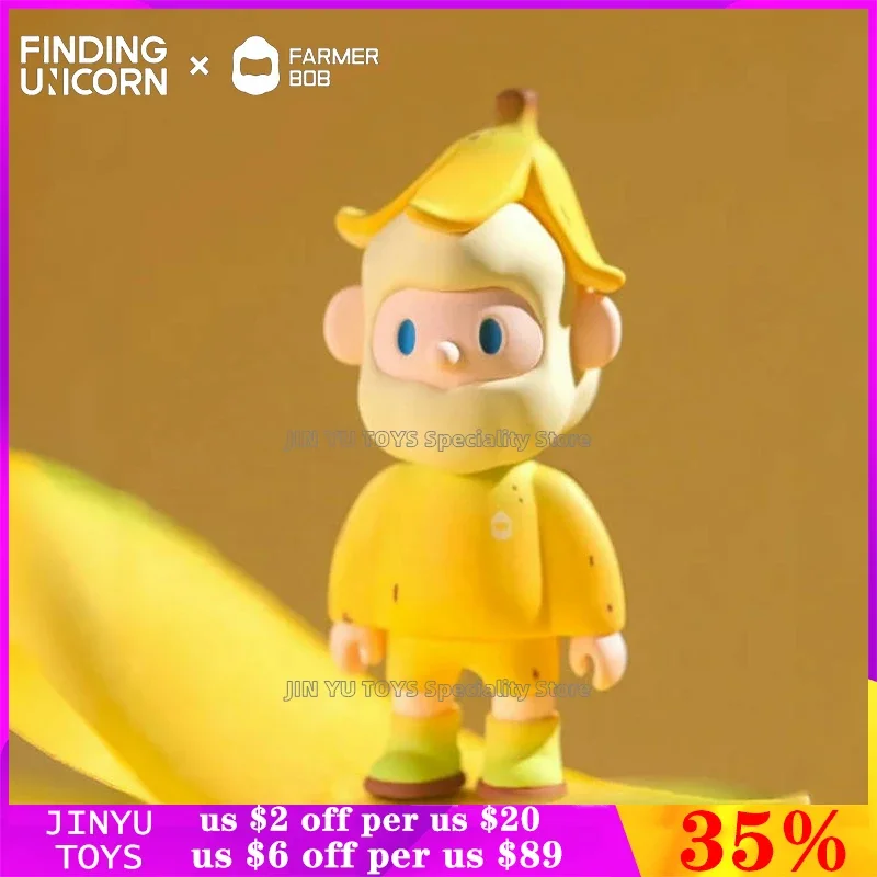 Finding Unicorn Farmer Bob Banana Series Hanging Cards Limited Edition Cartoon Action Anime Figure Trendy Toys Desktop Ornaments