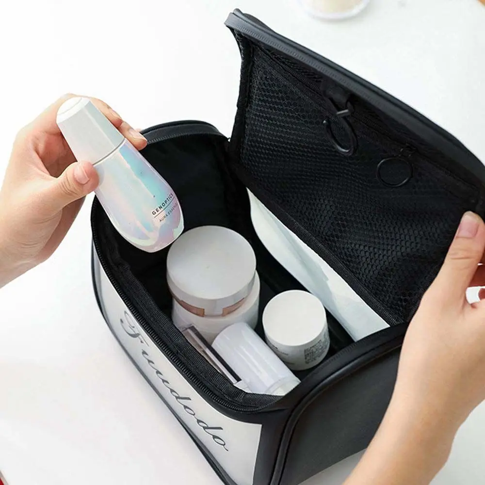 

Portable Simple Transparent Earphone Waterproof Fashion Makeup Bag Korean Style Storage Bag Cosmetic Bag