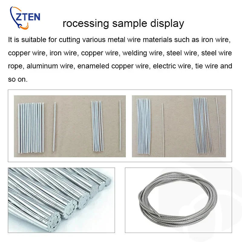 Automatic Cutting Machine 50-60HZ 30-120pcs/min Metal Wire Rope Iron Steel Copper Aluminum Wire Cutter Cutting Machine