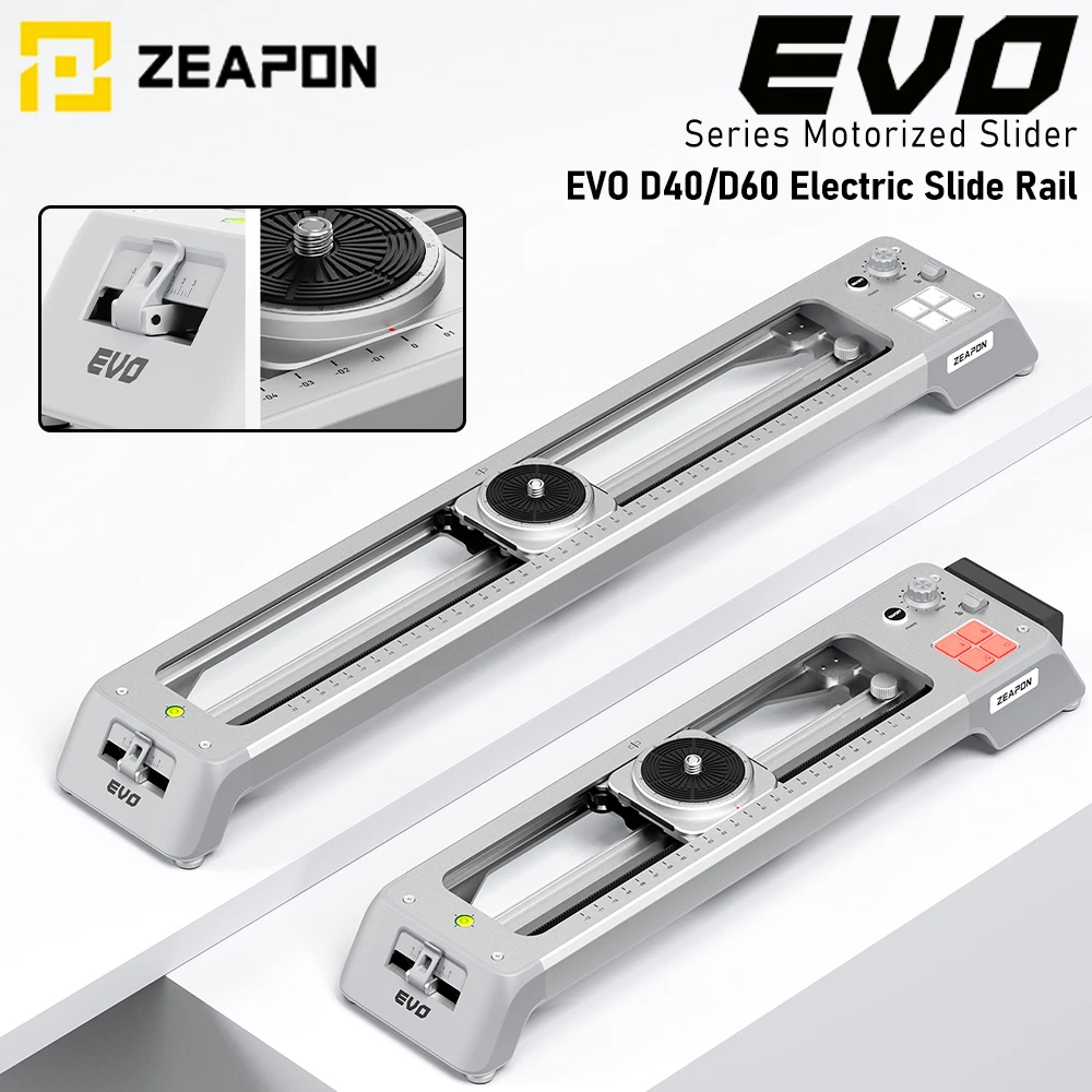 ZEAPON EVO D40 EVO D60 Electric Slide Rail Cameras Video Electric Track For DSLR/Mirrorless Cameras