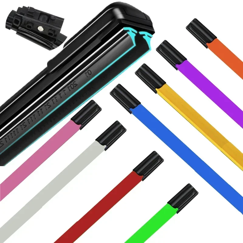 

Colorful MBTL1.1 Car Windshield Wiper blades Universal Soft Double layer Rubber Frameless Bracketless 16" 19" 20" 22" 24"26"30"