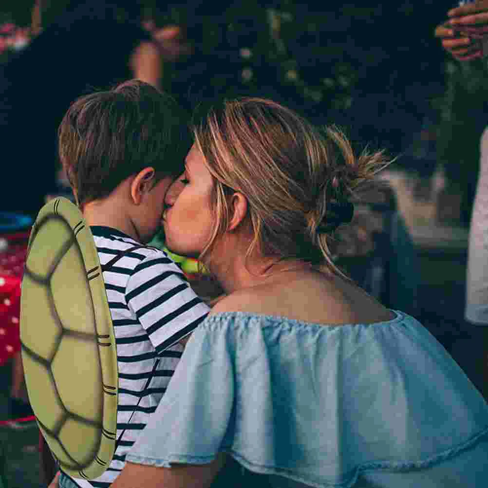 2 PCS Simulated Turtle Shell Party Shells EVA Cosplay Halloween Costumes Dress Kids Animal Prop Map