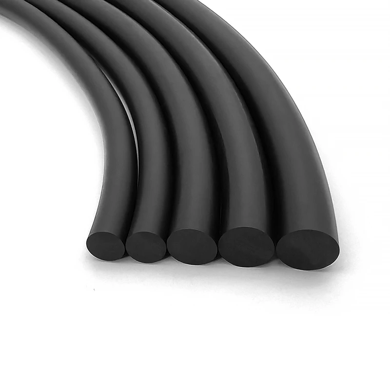 NBR Massiver schwarzer Dichtungsstreifen, rund, Außendurchmesser 0,8-10 mm, hochwertig, ölbeständig, hitzebeständig, für verschiedene Größen 1,5 mm~ 10 mm – Detail 6