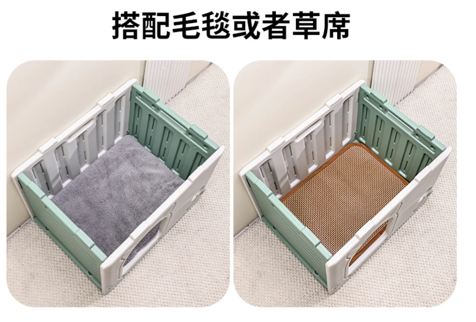 Outdoor Waterproof Plastic Cat House Semi-Enclosed Pet Villa for Small Dogs & Stray Cats