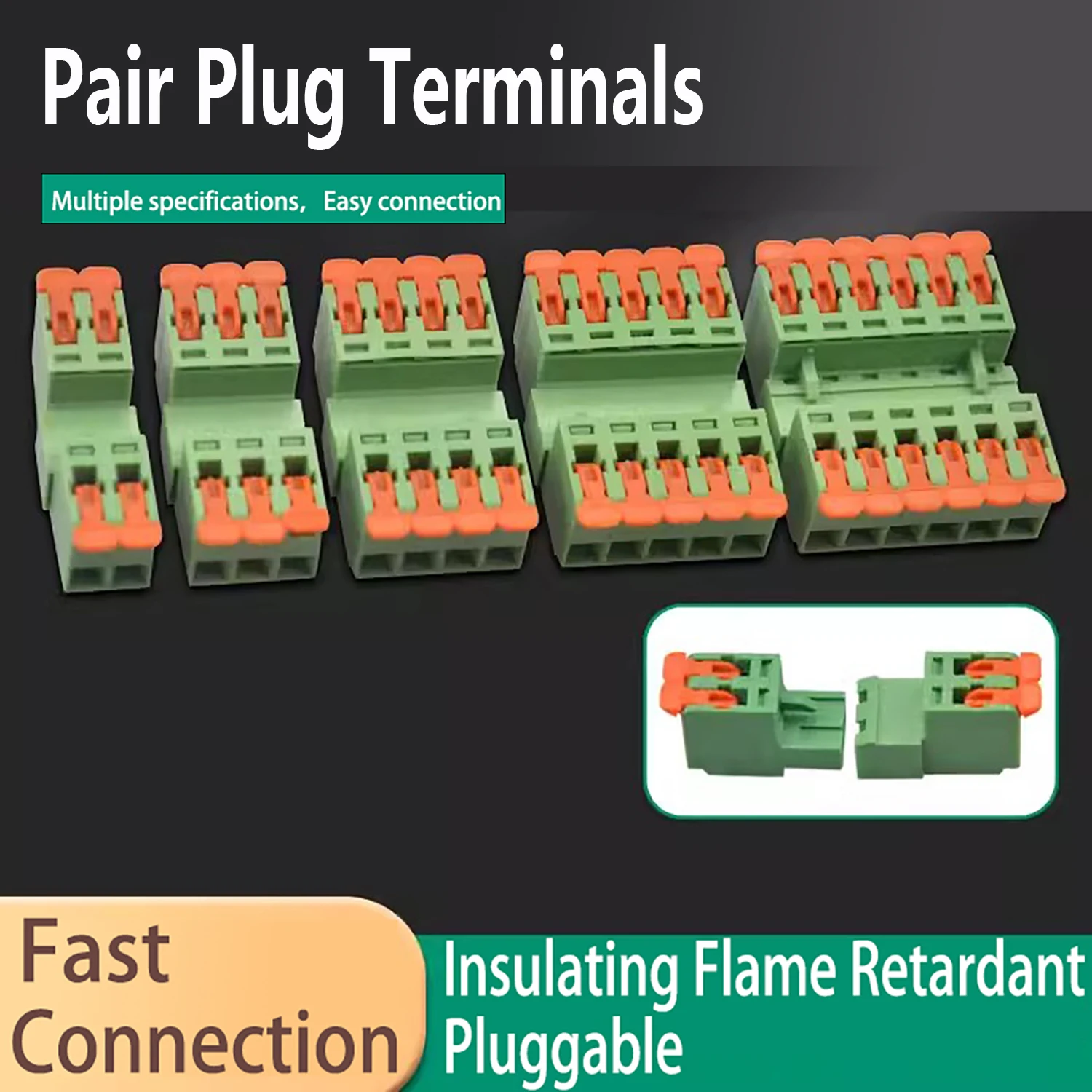 Quick Wire Connectors 2/3/8/12ports Copper Contacts Nylon Insulated No Electricity Required, Suitable for LED Terminal Blocks