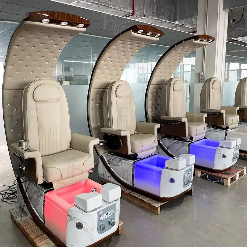 Electric Pedicure Chair Reclining Manicure Foot Spa Electric Spa Pedicure Chair with Human Touch Massage