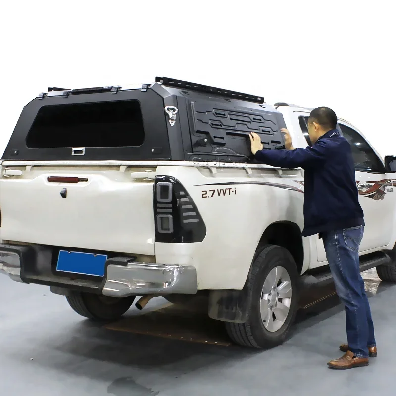 

Pickup Tonneau Cover Truck Camper hard top aluminium ram 1500 canopy for pickup hilux revo vigo ranger triton