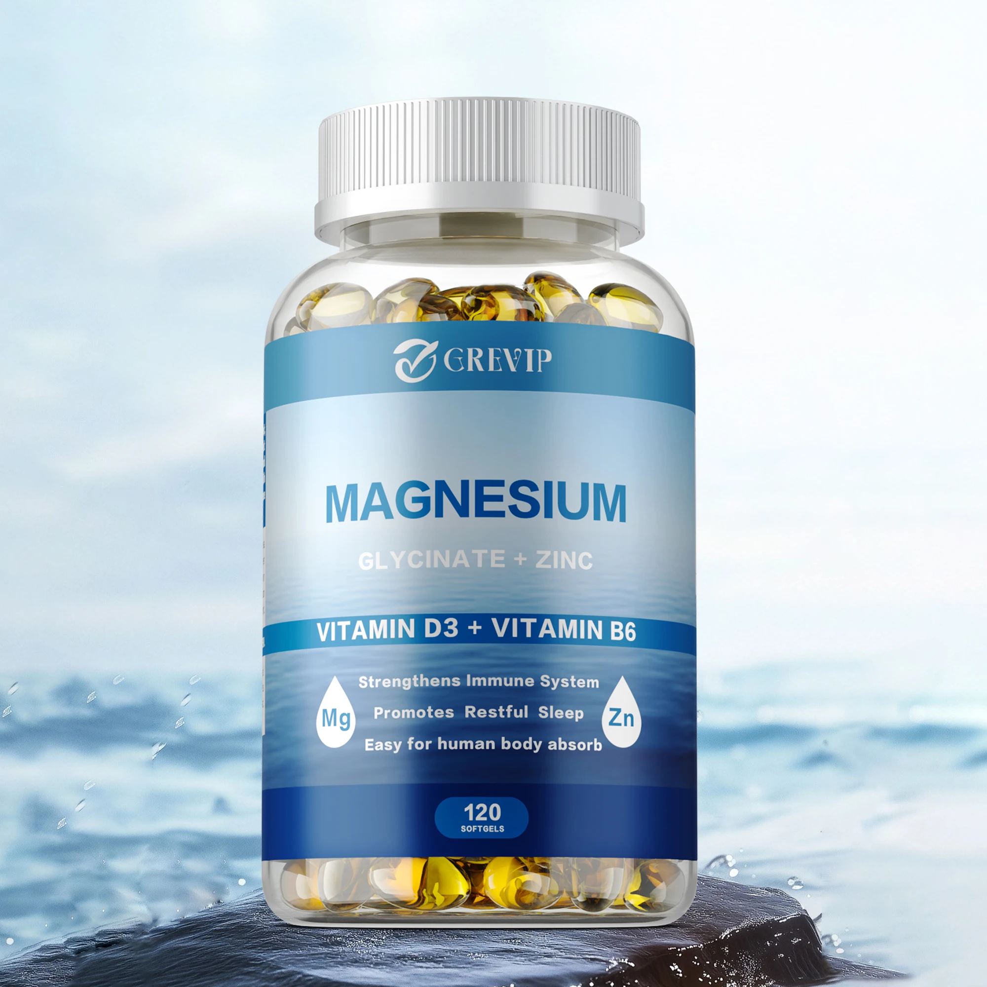 

Magnesium Glycinate - High Absorption, Support Muscle, Nerve, Joint and Heart Health, Improves Sleep Quality, Boosts Immunity