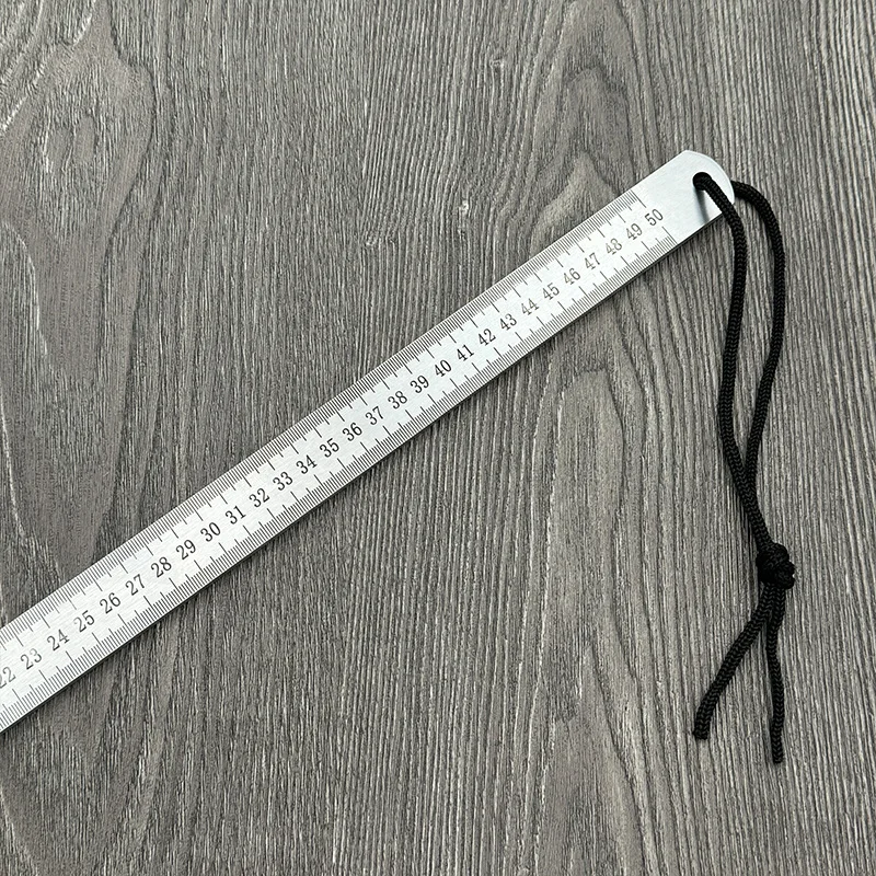 53cm Handmade Thickened Forged Stainless Steel Ruler Stick Multifunctional Car Emergency Broken Window Tool