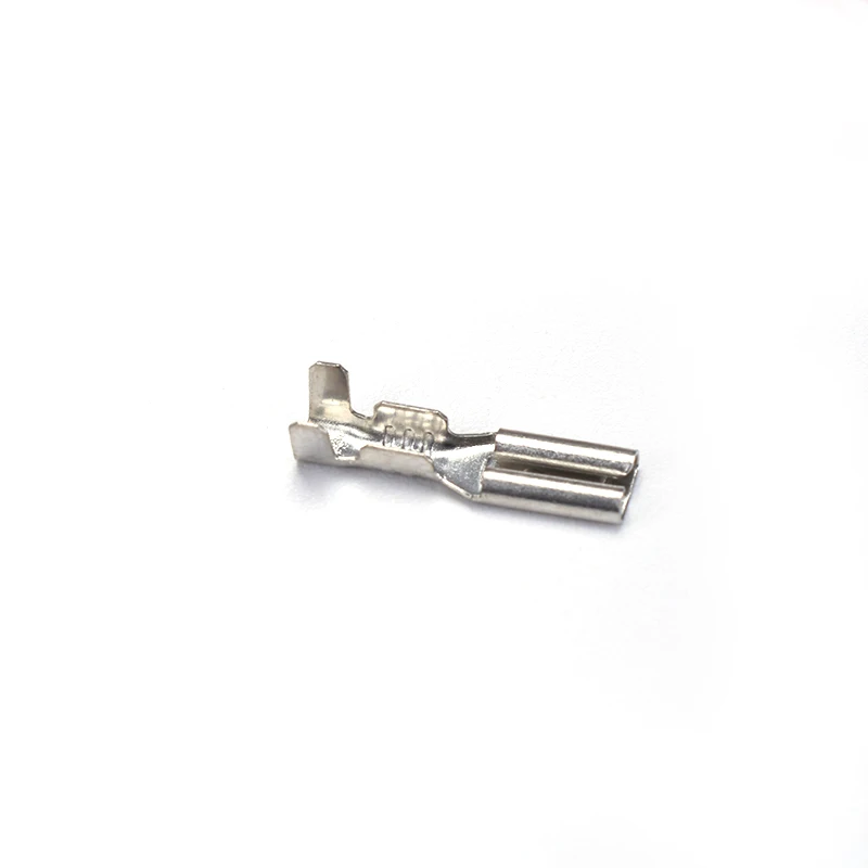100 Stück Auto-Lautsprecher-Kabelverbinder, Federkabelschuhe, Kaltcrimp-Anschlüsse 2,8mm/4,8mm/6,3mm, weibliche und männliche Stecker, elektrisch – Detail 2