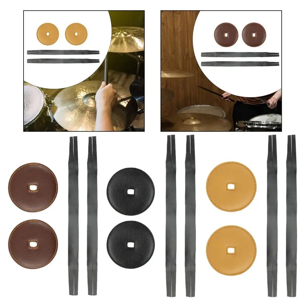 2 шт. ремешок для тарелок симфония марширующий ударный инструмент ремонт искусственной кожи
