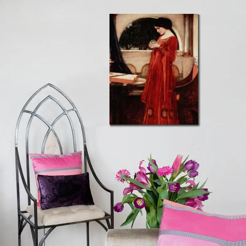 wall art modern The Crystal Ball John William Waterhouse Paintings Hand painted High quality