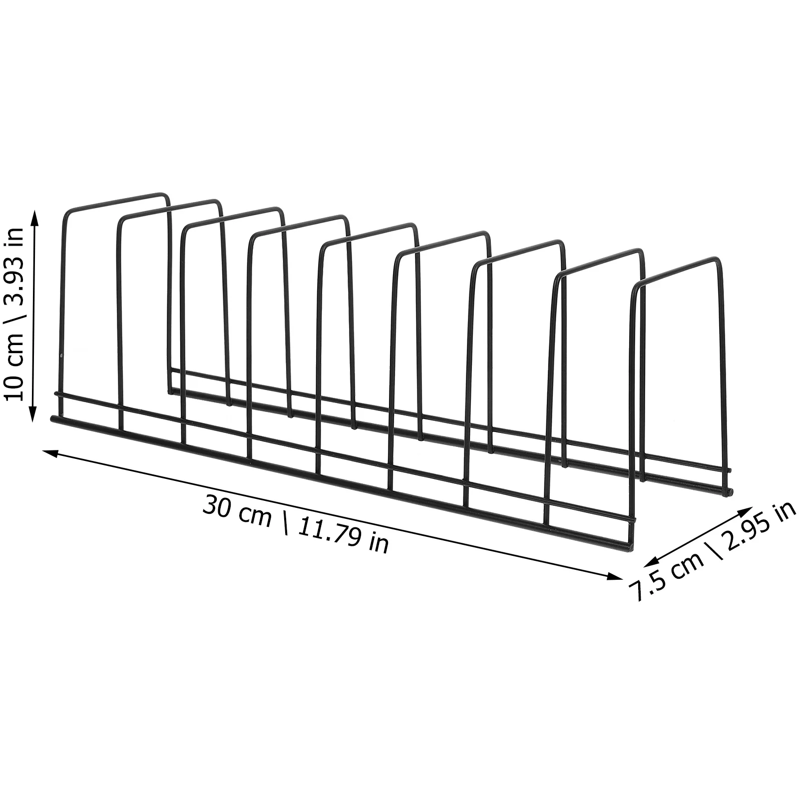 منظم سطح المكتب المعدني لفرز الملفات ومجلدات الكتب والمجلات والمكتب والمدرسة والتخزين المنزلي وحامل كتب فني حديدي #4