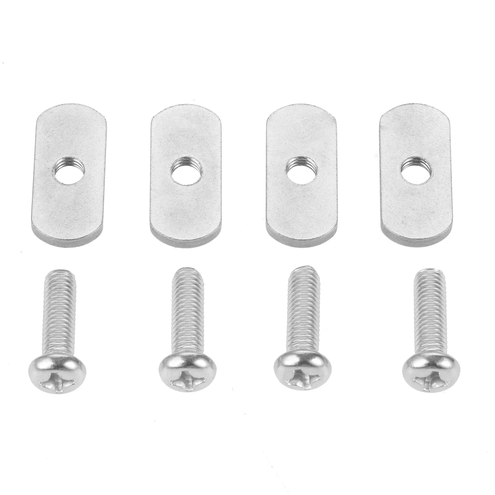 4Pcs Stainless Steel Anti-rust Kayak Rail/Track Screws & Nuts Hardware Gear Mounting Replacement Kit for Kayak Canoes Boats Rail