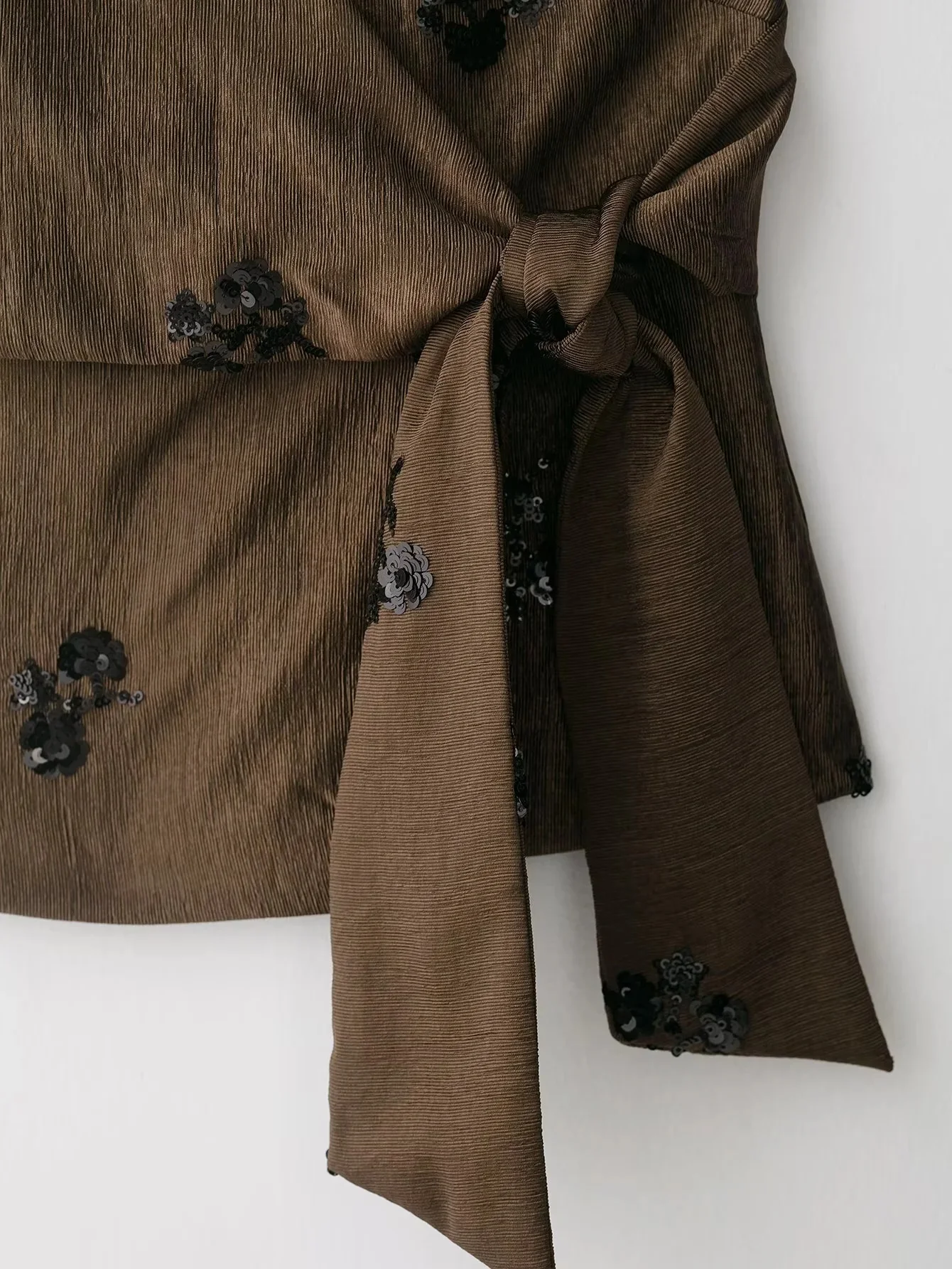 KONDALA Vintage Sexy Chic Damen-Hosenanzug Rückenfreies Pailletten-Neckholder-Top Lange Weite Hose Mode 2026 Frühling Sommer Strandanzug – Detail 10