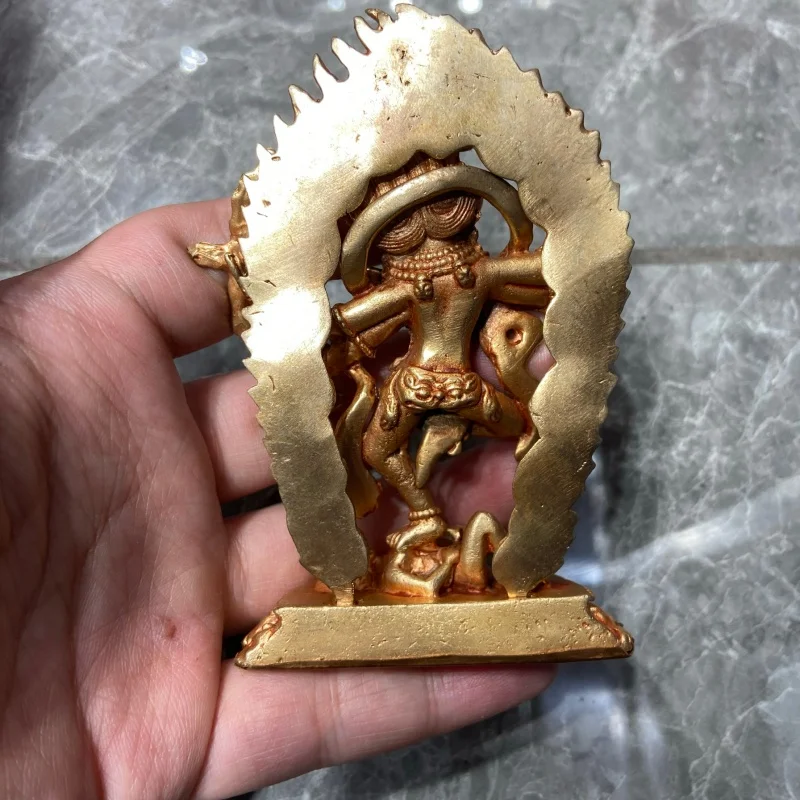 Tibetan Buddhism Nepal Hand carved copper gilded Buddha statue Kurukulla home Buddhist hall desktop decoration