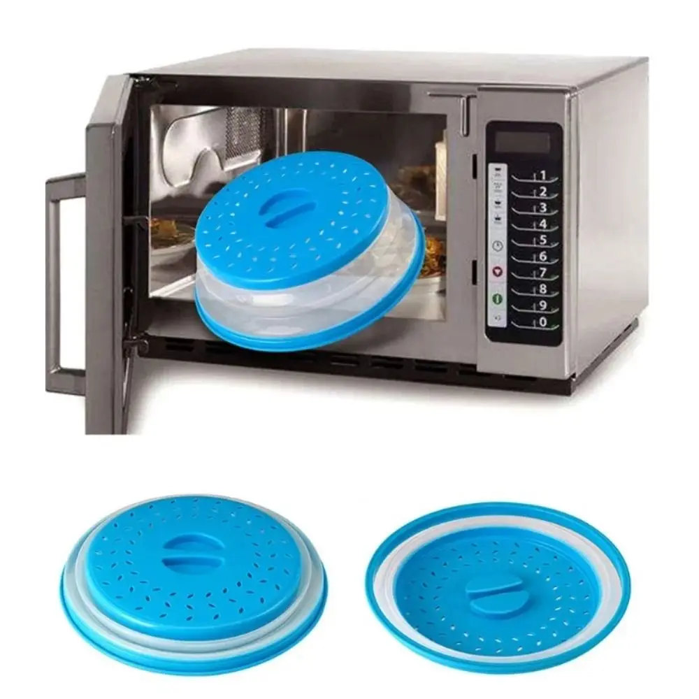 Multifunction Microwave Splatter Cover Easy Grip Splash-proof Food Preservation Cover Anti Flies BPA-Free Fruit Washing Basket