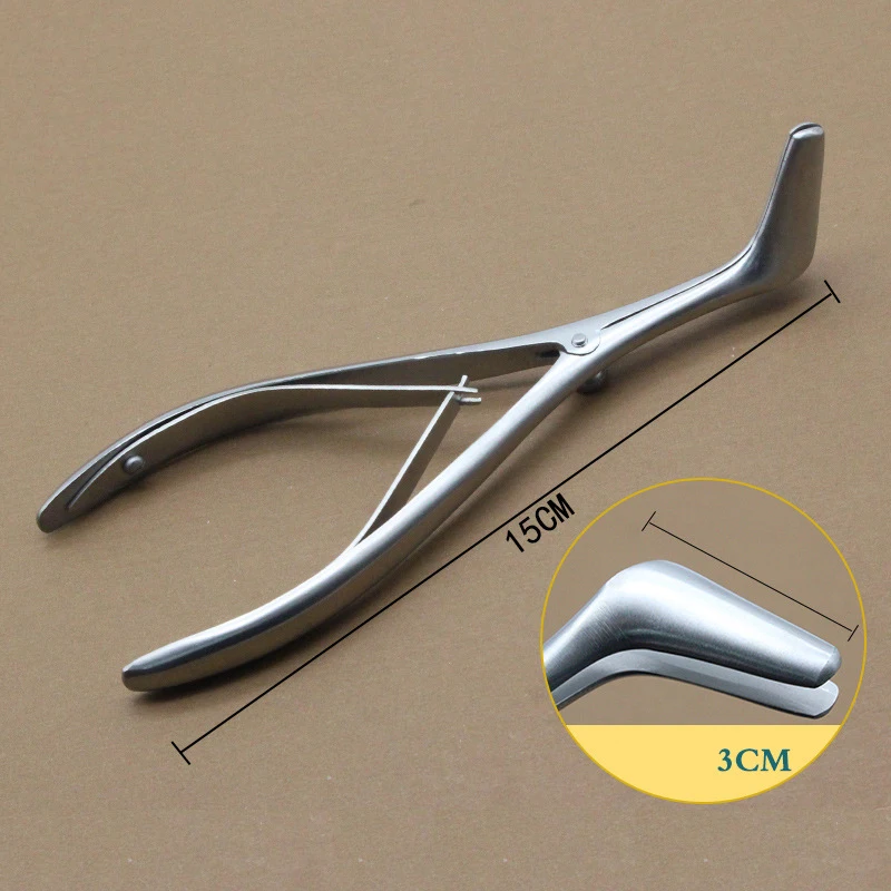 1pcs Nasal Speculum Expander Nose Mirror Nostril Pliers Nasal Cavity Examination Stainless steel Nasal Dilation Forceps