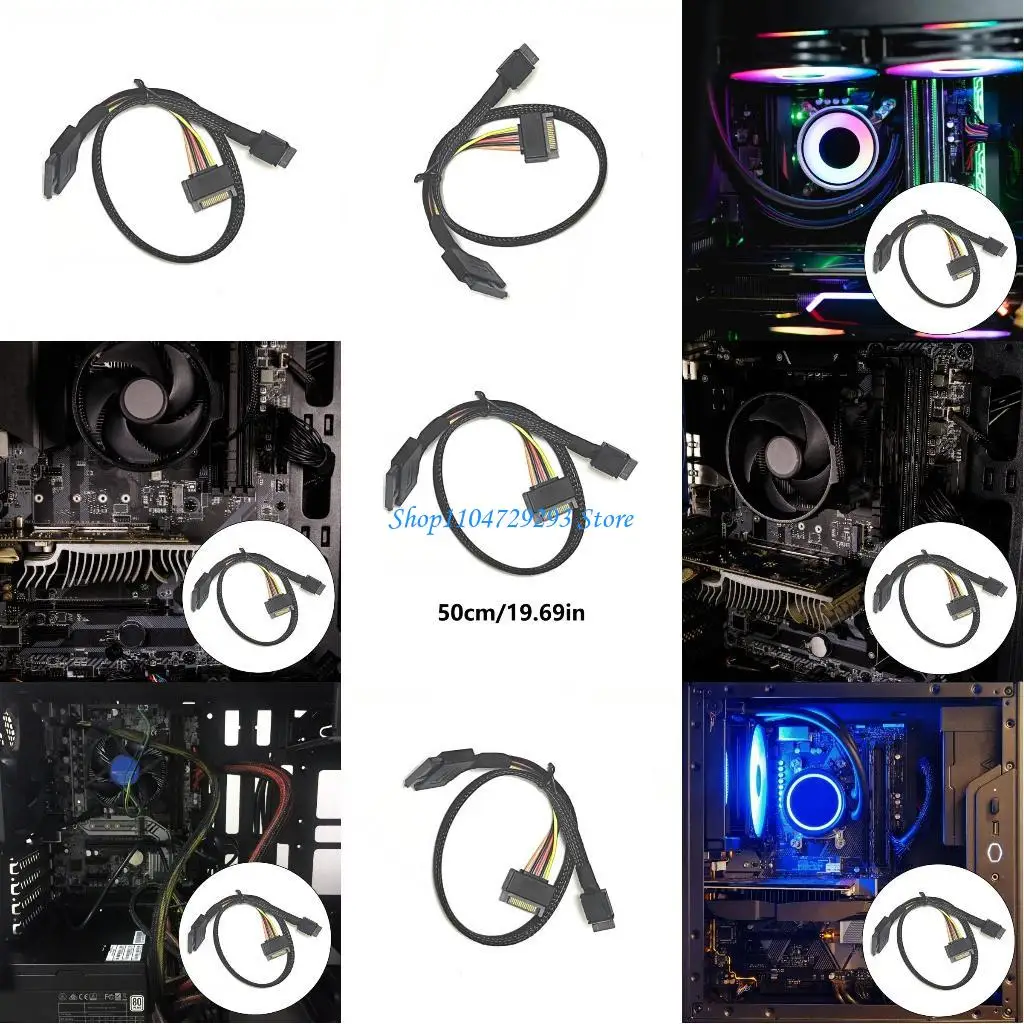 

Y2GD Oculink PCIe Fast Speed SFF8611 Male 4i to SFF8639 Female U3 Adapter Cable 50cm