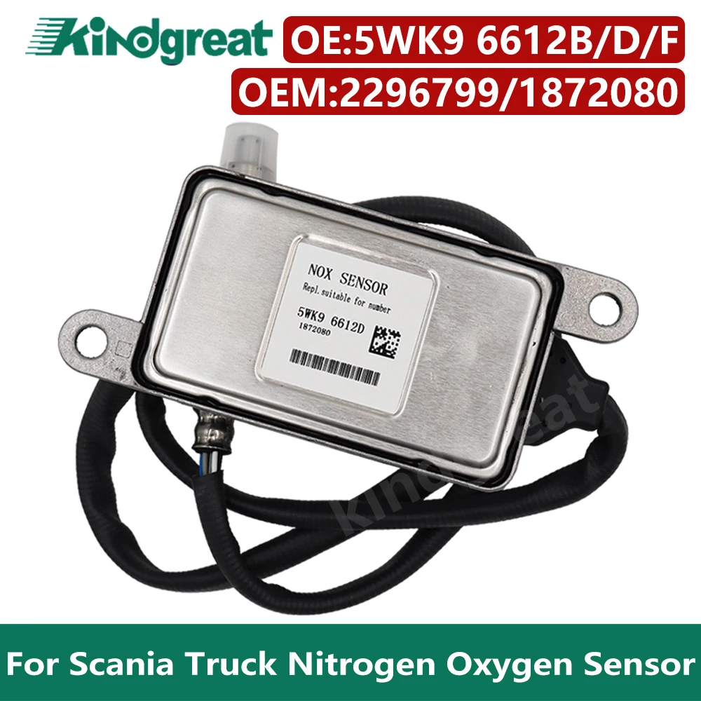 24V Nox Sensor 5WK96612F 5WK96612D 5WK96612B 2020691 2296799 1872080 2247379 Nitrogen Oxygen Sensor fitFor Scania Truck Car