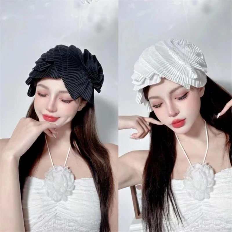 

1920s Delicate Pleated Flower Fascinator for Women Flapper Headpiece Headband Y166