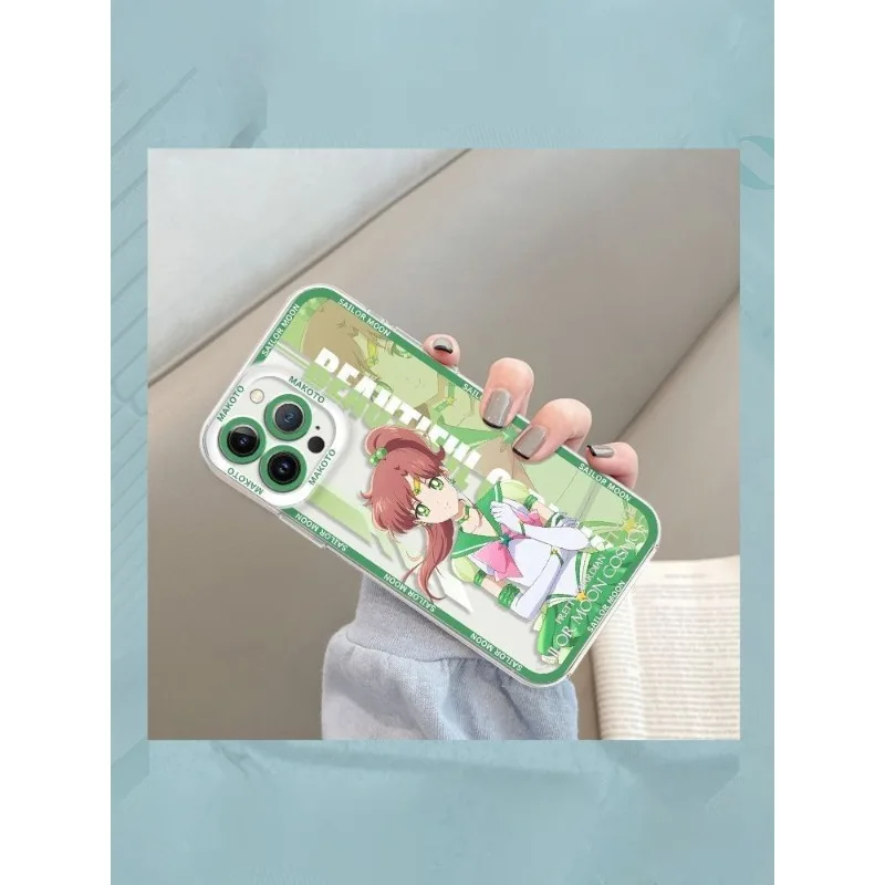 Sailor Moon cartoon kawaii 16promax anime mobile phone case iPhone15 soft case 14pro transparent 13 all-inclusive birthday gift