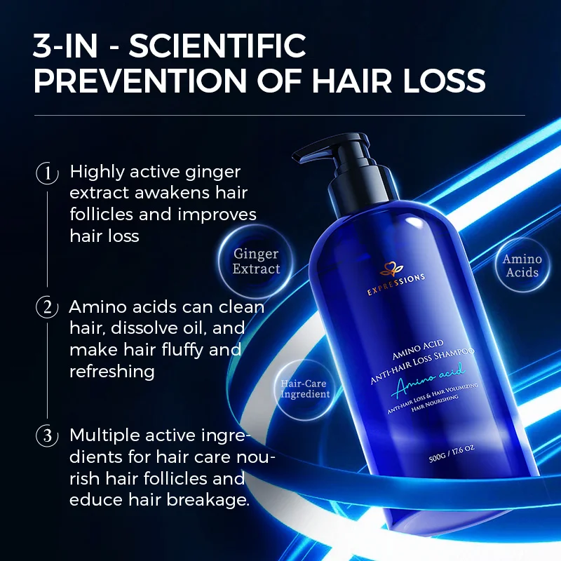 아미노산 샴푸 – 탈모 방지, 모발 강화, 딥 클렌징, 두피 케어, 모근 강화 및 유분 조절