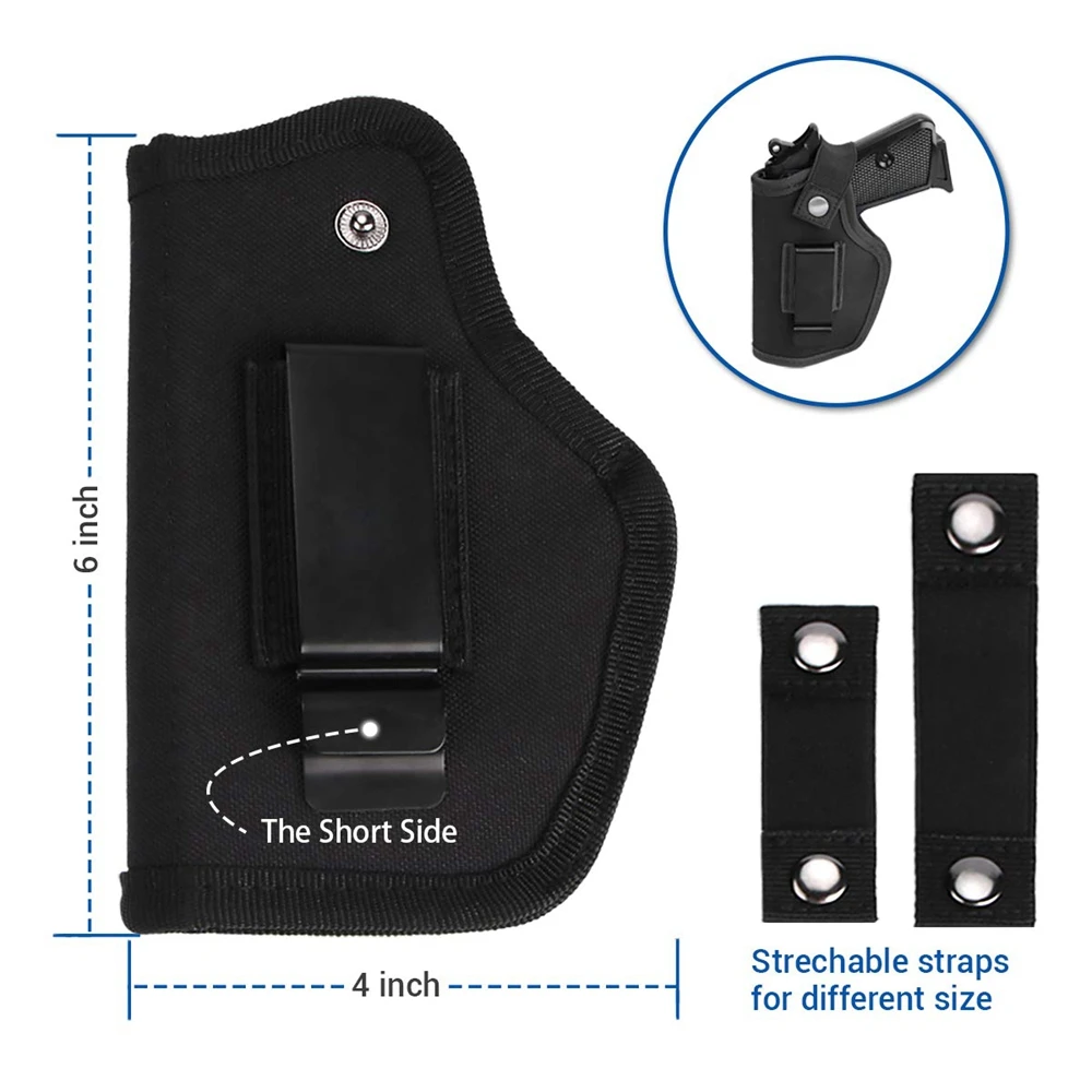 Universal Holster Concealed OWB IWB Holsters tactical for Right and Left Hand Fits G17 Taurus G2c G3 Walther PPK PPQ P238 view 2