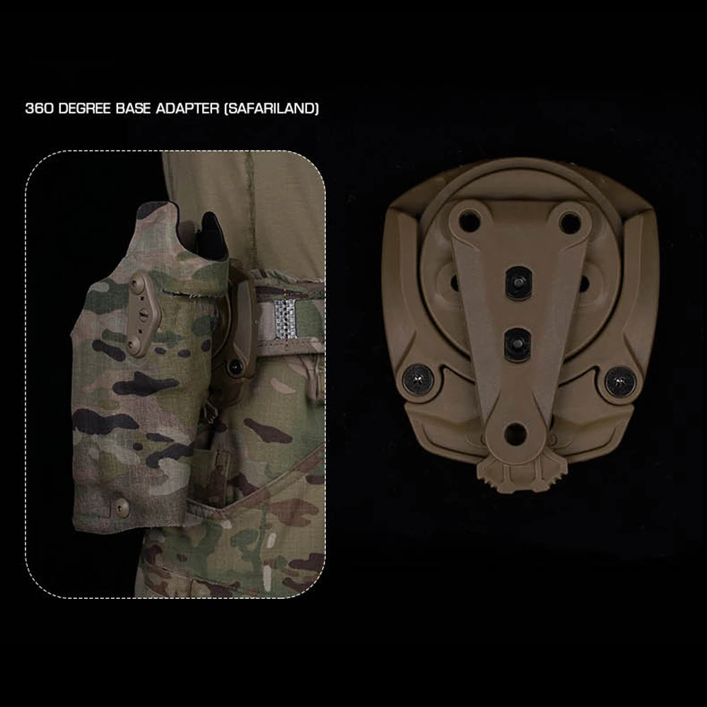 

Адаптер для тактической кобуры, вращающийся на 360 градусов базовый адаптер, быстросъемный рукав с свободным регулируемым углом