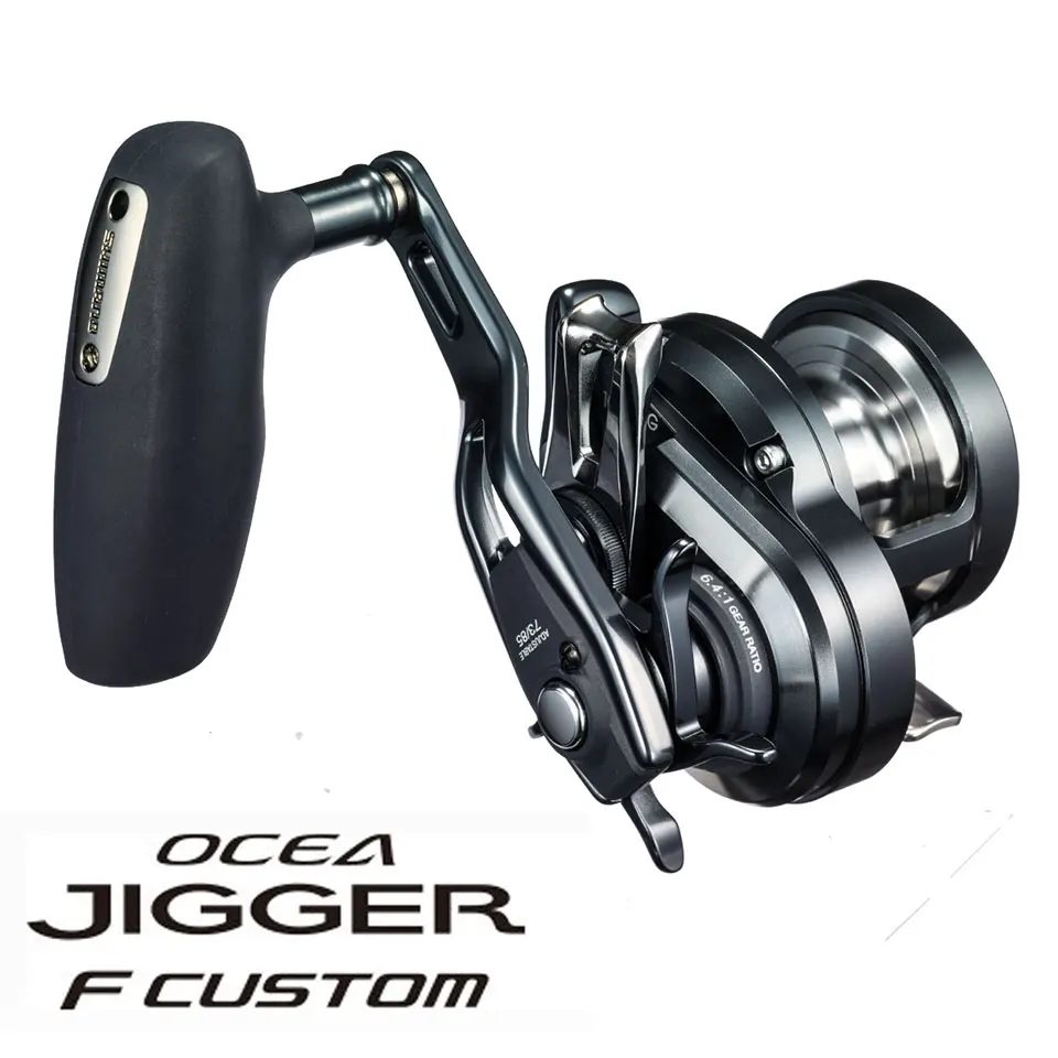 SHIMANO Conventional Fishing Reels OCEA JIGGER 8+1BB 7.5-10KG Baitcasting Fishing Reel Power Strength Body Smooth light